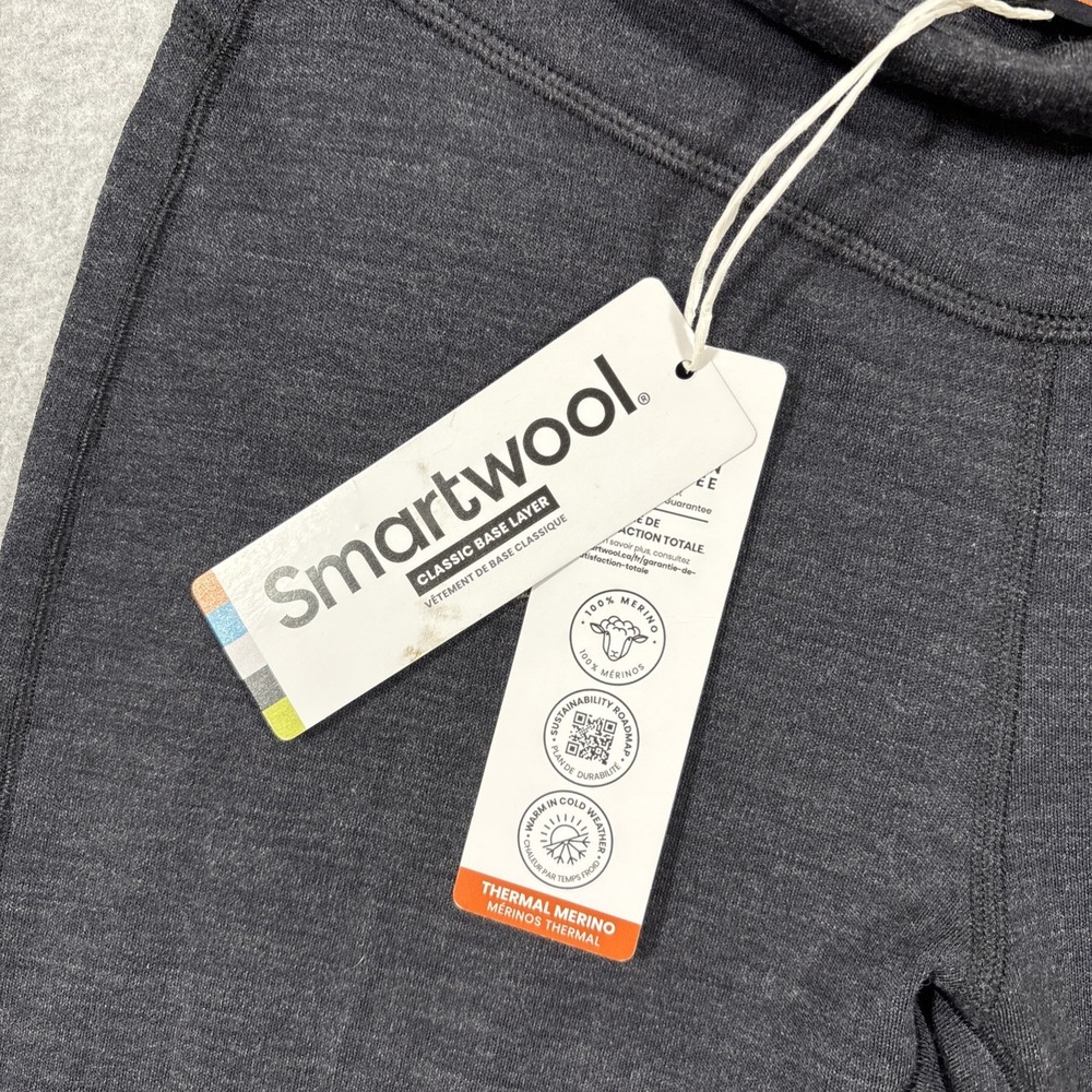 Smartwool Women's Sz S Charcoal Heather Thermal Merino Base Layer Bottom $125 - Picture 2 of 11